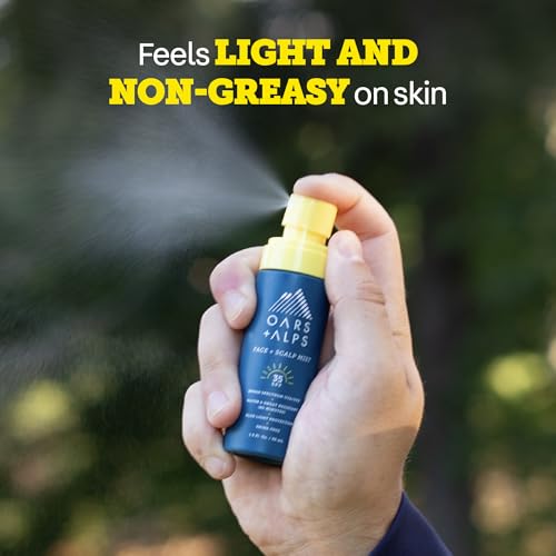 Oars + Alps SPF 35 Sunscreen Mist for Face + Scalp, 2pk, 1.5 Oz