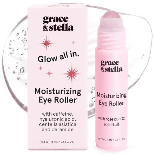 grace & stella Under Eye Brightener with Rose Quartz Rollerball