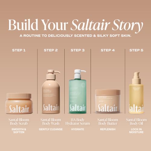 Saltair Vitamin C Oil-Infused Body Scrub | Santal Bloom, 18.5 oz