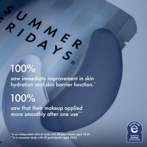 Summer Fridays Jet Lag Hydrating Eye Patches - De-puffing Hydrogel Under Eye Masks with Hyaluronic Acid, Caffeine + Peptides - Soothing + Refreshing At-Home + Travel Skin Care (6 Pairs)