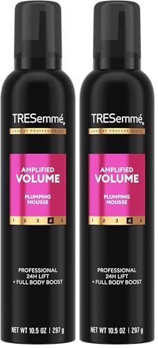 TRESemmé Plumping Mousse | Total Volume | 24H Lift | 10.5 oz | Pack of 2