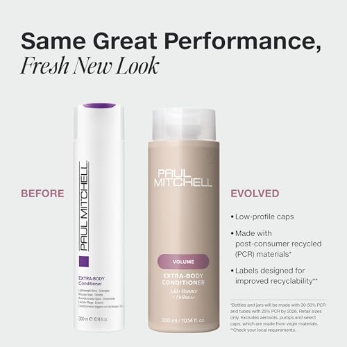 Paul Mitchell Extra-Body Conditioner, Adds Bounce + Fullness, For Fine Hair, 10.14 fl. oz