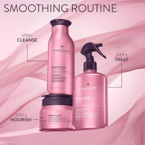 Pureology Smooth Gloss Treatment Mask – For Frizzy Hair, 1 fl oz