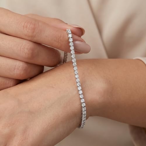 Pompeii 2ct Lab Grown Diamond Tennis Bracelet 14K White Gold 7" (((G-H)),SI(2)-I(1))