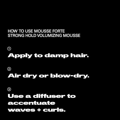 Sebastian Professional Mousse Forte | Strong-Hold Hair Styling Mousse