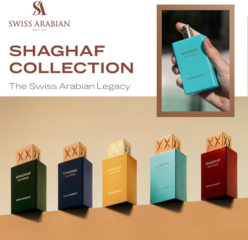 Swiss Arabian Shaghaf Oud Tonka - Vanilla Perfume with Warm Amber Fragrance - Earthy and Woody Allure - Enchanting Fusion of Arabic Perfume - 2.5 oz