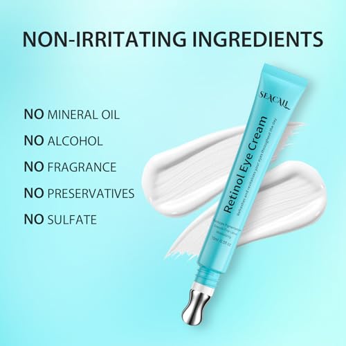 Seacall Retinol Eye Cream with Hyaluronic Acid & Caffeine, 15ml