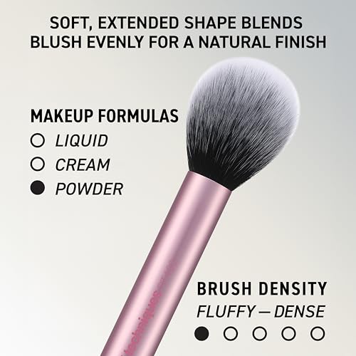 Real Techniques 6 Piece Everyday Essentials Makeup Brush Set, Includes 4 Brushes & 2 Makeup Sponges for Foundation, Blush, Bronzer, Contour, Eyeshadow & Powder, Travel Gift Set, Cruelty-Free & Vegan