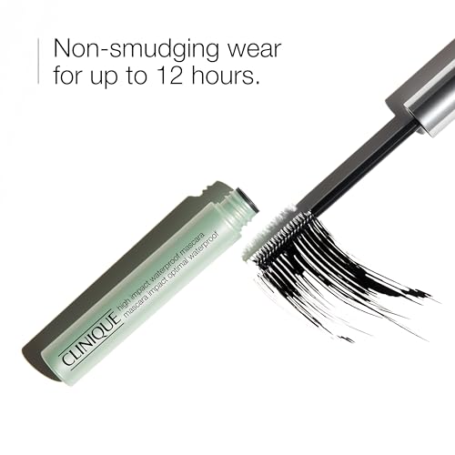 Clinique High Impact Waterproof Mascara | Volume, Length, Smudge-Proof + Safe For Sensitive Eyes, Black, 0.28 Fl Oz