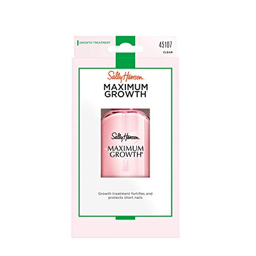 Sally Hansen Nail Treatment Maximum Growth® Nail Strengthener | Base Coat & Nail Protectant | Triple Protein & Silk Formula for Strong, Healthy Nails