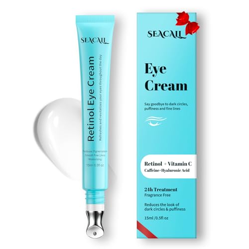 Seacall Retinol Eye Cream with Hyaluronic Acid & Caffeine, 15ml
