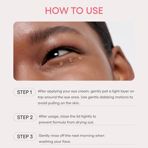 LANEIGE Bouncy & Firm Eye Sleeping Mask: Depuff and Firm with Peony & Collagen Complex, Ceramide, & 5D Hyaluronic Acid