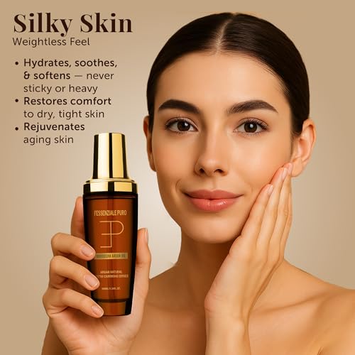 LEPURO Moroccan Argan Oil for Hair and Body - Lightweight Non-Greasy Elixir