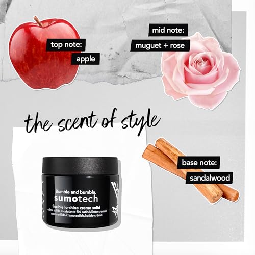 Bumble and bumble. Sumotech Flexible Hold Cream Solid | Hair Styling Cream | Pliable Texture, Flexible Hold + Lo-shine Finish | Wavy, Straight, 1.5 Ounce