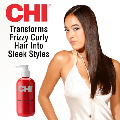 CHI Straight Guard Smoothing Styling Cream, Frizz Control & Hair Smoothness, Lightweight Anti‑Humidity Hair Styling Cream for All Hair Types, 8.5 Oz