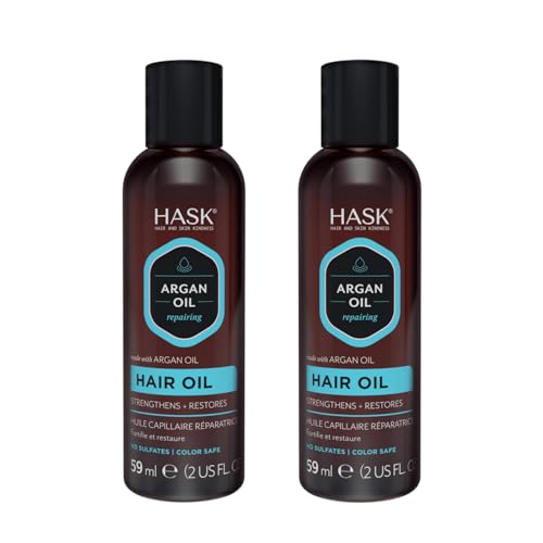 HASK Repair Argan Oil Shine Hair Oil, Pack of 3