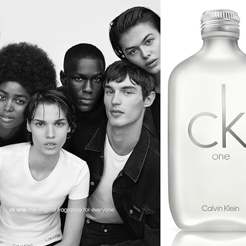 Calvin Klein CK One Eau de Toilette 4-Piece Gift Set ($159 Value) – 6.7 oz EDT, 0.5 oz EDT, 6.7 oz Body Lotion, 3.3 oz Shower Gel – With Notes of Green Tea – Long-Lasting Unisex Fragrance