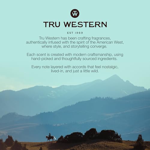 Tru Western Amber Waves Eau de Parfum 2.7 fl oz, Fragrance for Women, Full-Sized Perfume, Bold & Earthy Scent, Creamy Fig, Vanilla Blossom, Sandalwood, and Texas Cedar Notes, Long-Lasting