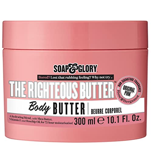 Soap & Glory The Righteous Body Butter & Dry Skin Moisturizer, 10.1 oz