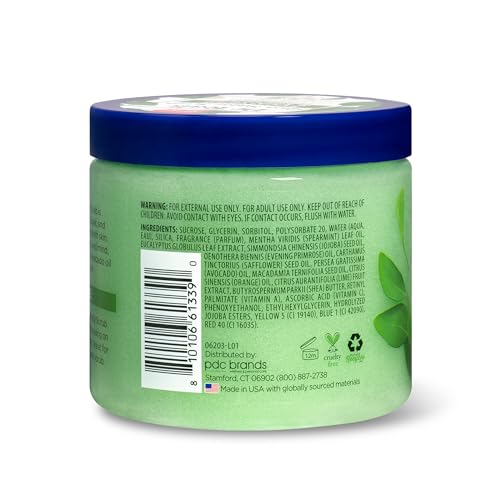 Dr Teal's Shea Sugar Scrub, Eucalyptus & Spearmint Essential Oils, 19 oz (Pack of 3)
