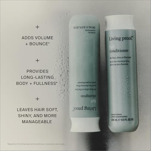 Living proof Full Conditioner Volumizing & Moisturizing Conditioner – Adds Volume, Softness, Shine, Silicone-Free, Safe for Color Treated Hair, 8 oz
