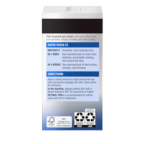 Neutrogena Rapid Wrinkle Repair Retinol Pro+ Anti-Wrinkle Eye Cream, 0.5 oz