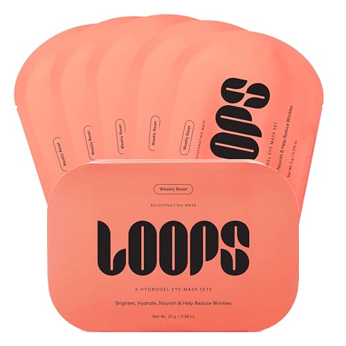 LOOPS Weekly Reset - Rejuvenating Hydrogel Korean Eye Mask Kit, 5pc