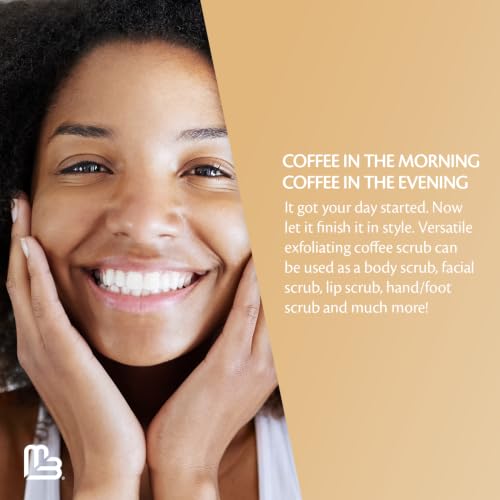 Arabica Exfoliating Coffee Scrub for Hands, Feet, and Body, 12oz by M3