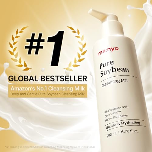 MANYO Pure Soybean Cleansing Milk, Facial Cleanser, 6.76 fl oz
