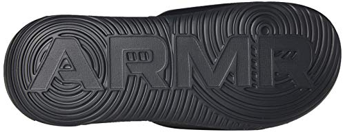 Under Armour Men's Ansa Fixed Strap Slide Sandal, Black (003)/Black, 10