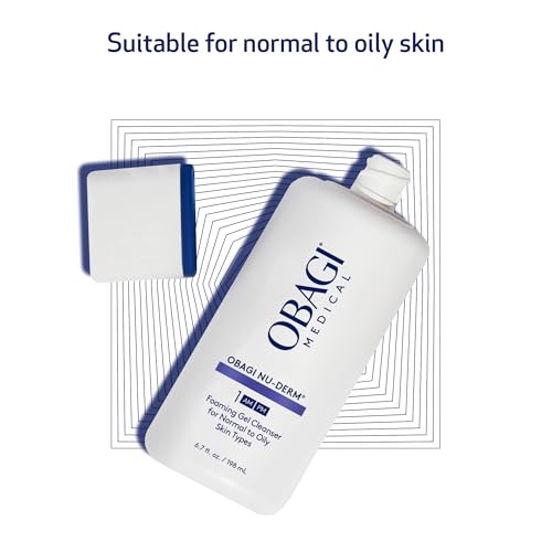 Obagi Nu-Derm Foaming Gel for Face- Hydrating Cleanser With Aloe Vera- Foaming Facial Cleanser for a Vibrant Complexion- Lightweight Purifying Face Cleanser- Skincare Product for Smooth Skin- Deep-Cleansing Formula for Normal to Oily Skin- 6.7fl oz