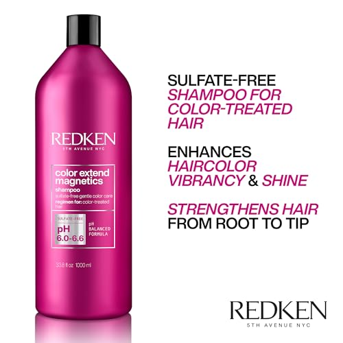 Redken Color Extend Magnetics Shampoo – For Color-Treated, 33.8 Fl Oz