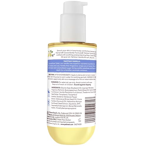 Palmer's Tahitian Vanilla Body Oil, Cocoa Butter Formula (6.5 Fl Oz)