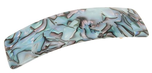 France Luxe Large Rectangle Barrette for Women, South Sea