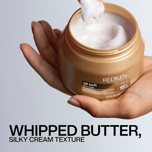 Redken All Soft All-In Deep Conditioning Mask – For Dry Hair, 8.4 Fl Oz