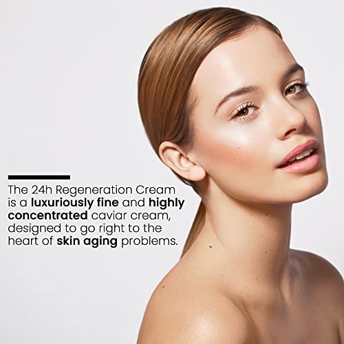 Caviar Face Moisturizer Regenerate Cream - Anti Aging Cream for Aging Spots, Facial Treatment with Hyaluronic Acid & Resveratrol, Facial Moisturizer for Any Type of Skin | (1.6 Oz)