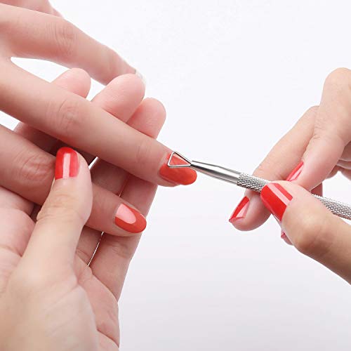 YINYIN Cuticle Trimmer with Cuticle Pusher and Cutter, Professional Stainless Steel Nippers, Cutter Clippers, Cuticle Remover, Pedicure Manicure Tools for Fingernails and Toenails, Sliver