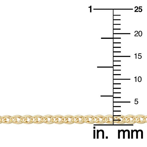 Womens Elegant Link Chain - 10k Yellow Gold Anklet Adjustable 9-10 in