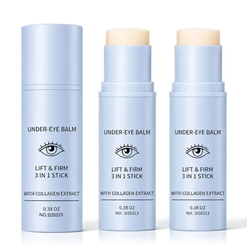 2Pcs Under Eye Balm, Lift & Firm 3-in-1 Multi Balm Stick With Collagen Extract, Eye Care Stick for Dark Circles, Puffiness, and Fine Lines, Hydrating, Smoothing, and Refreshing