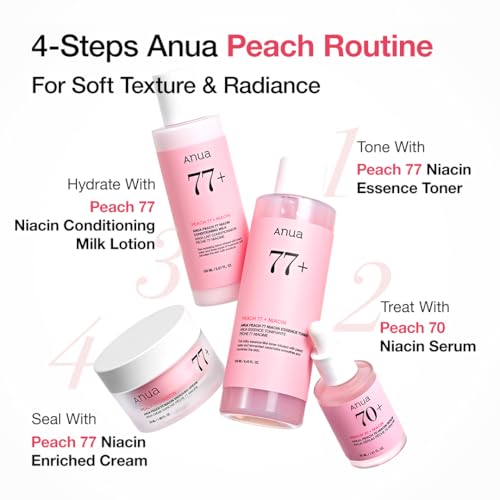 Anua Peach 77 Niacin Essence Toner, 8.45 fl oz
