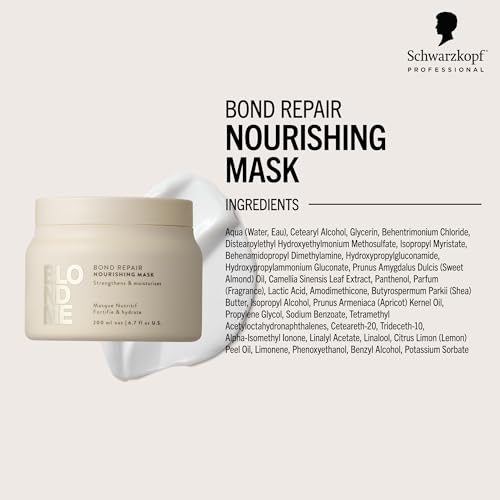BlondMe Bond Repair Nourishing Mask for Blonde Hair | Intensive Hair Treatment | Adds Moisture and Softness |For Blonde, Lightened, & Grey Hair