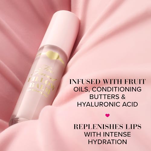 Too Faced Pillow Balm Ultra-Hydrating Lip Treatment | Liquid Lip Balm that Replenishes Lips with Hyaluronic Acid, 0.2 Fl Oz, Original