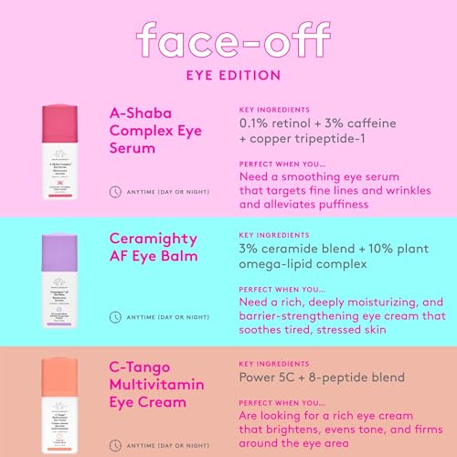 Drunk Elephant A-Shaba Complex Eye Serum - 15 ml/.5 fl oz - .1% Retinol Eye Cream - Clean Clinical Skincare - Cruelty-Free - Dermatologist-Tested - Free of Essential Oils, Silicones, and Fragrance