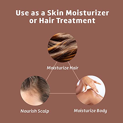 De La Cruz Coconut Oil Skin and HairMoisturizer, 2.2 oz jar (62.5 g)