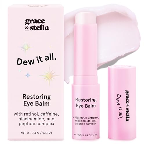grace & stella Under Eye Brightener Balm Stick - Travel Size Toiletries