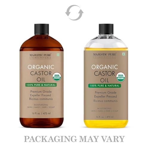 Majestic Pure USDA Organic Castor Oil - 16 Fl Oz