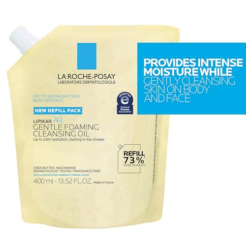 La Roche-Posay Lipikar AP+ Gentle Foaming Cleansing Oil, Refill, 13.52oz