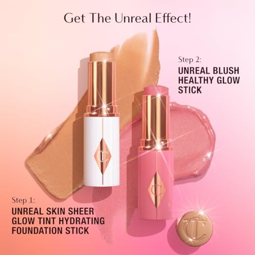 Charlotte Tilbury Unreal Healthy Glow Blush Stick - Buildable Cream Makeup