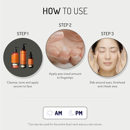Eve Hansen Anti-Aging Eye Gel with Peptides | Under-Eye Cream With Plant Stem Cells, Hyaluronic Acid, Vitamin E | Cruelty-Free, Vegan, Made in USA .5 oz