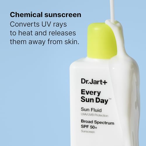 Dr.Jart+ Every Sun Day Sun Fluid Korean Sunscreen SPF 50+ for Face | Korean Skin Care, 3.38 Fl Oz